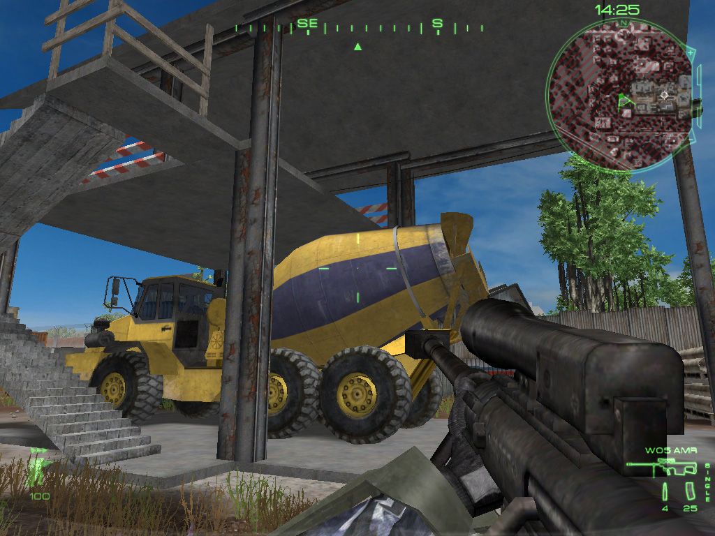 Rising Eagle: Futuristic Infantry Warfare (Windows) screenshot: WO5 AMR Sniper weapon