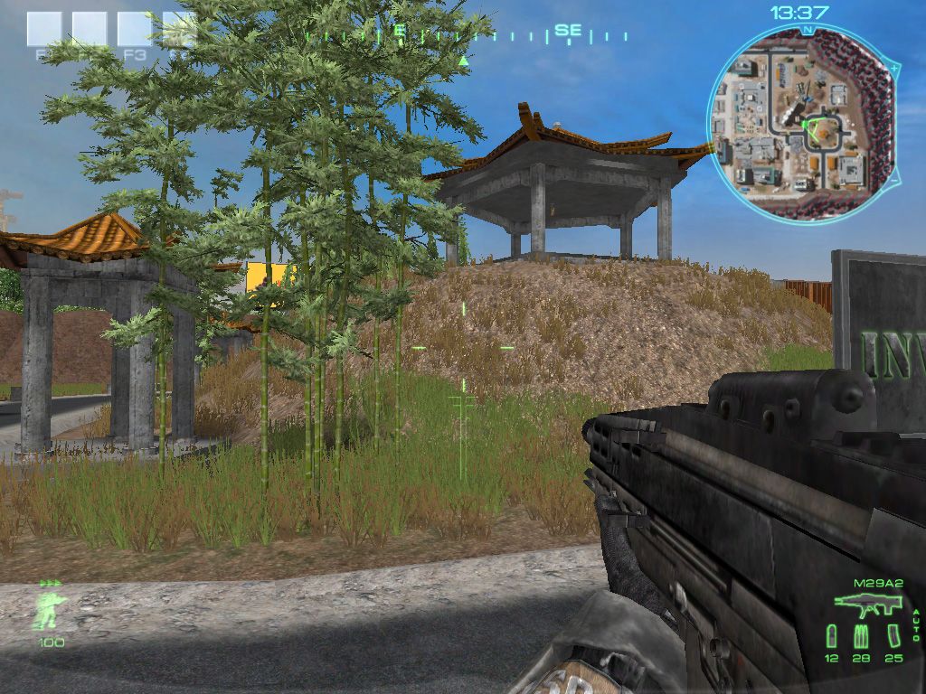 Rising Eagle: Futuristic Infantry Warfare (Windows) screenshot: M29A2 futuristic weapon