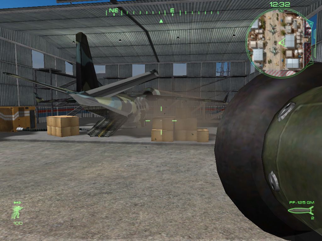 Rising Eagle: Futuristic Infantry Warfare (Windows) screenshot: Firing the antitank PF-125GM