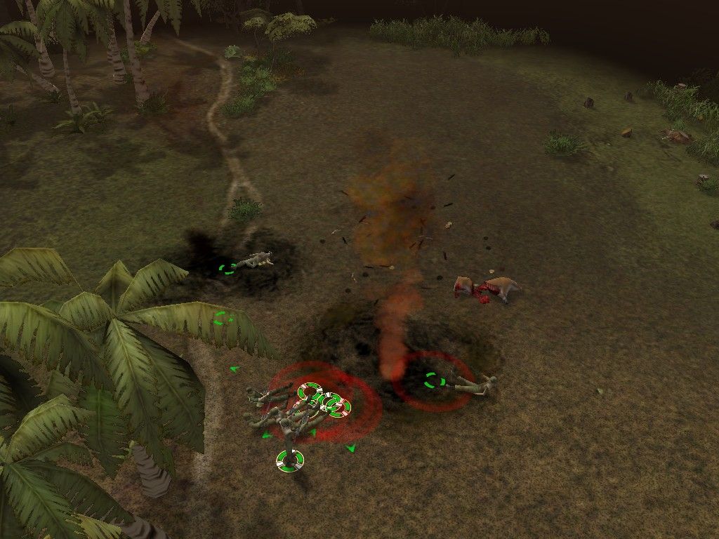 Platoon (Windows) screenshot: Kaboom! It is not going to be easy to cross those lands!
