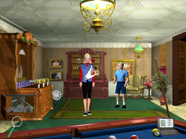 Detective Barbie 2: The Vacation Mystery (Windows) screenshot: The game room