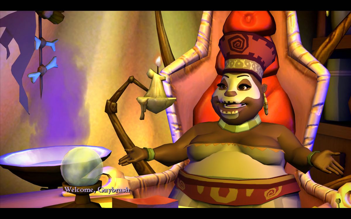 Tales of Monkey Island: Chapter 1 - Launch of the Screaming Narwhal (Windows) screenshot: Reunion with the Voodoo Lady