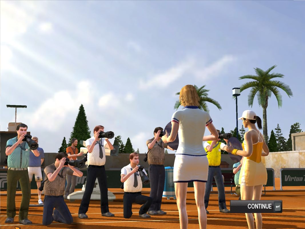 Virtua Tennis 2009 (Windows) screenshot: We won the Double Tournament.