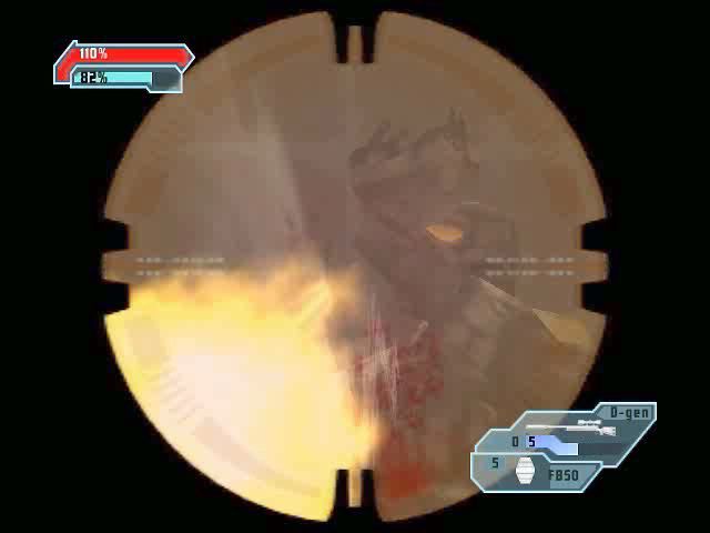 Special Forces: Nemesis Strike (PlayStation 2) screenshot: Killing an enemy with the sniper rifle.