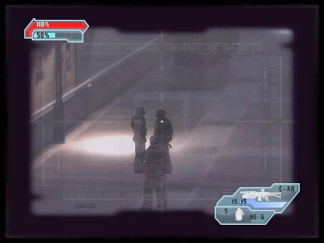 Special Forces: Nemesis Strike (PlayStation 2) screenshot: LCD gun zoom view