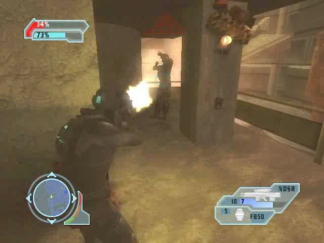 Special Forces: Nemesis Strike (PlayStation 2) screenshot: Stealth Owl fighting inside the silo.