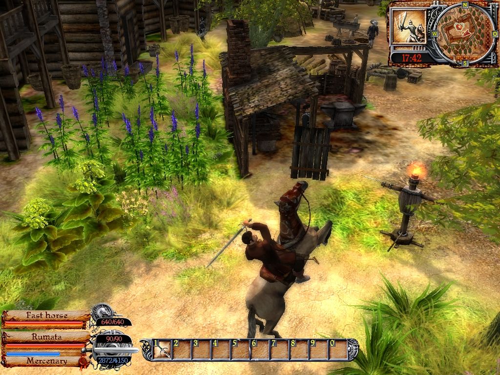 Hard to Be a God (Windows) screenshot: Horse riding