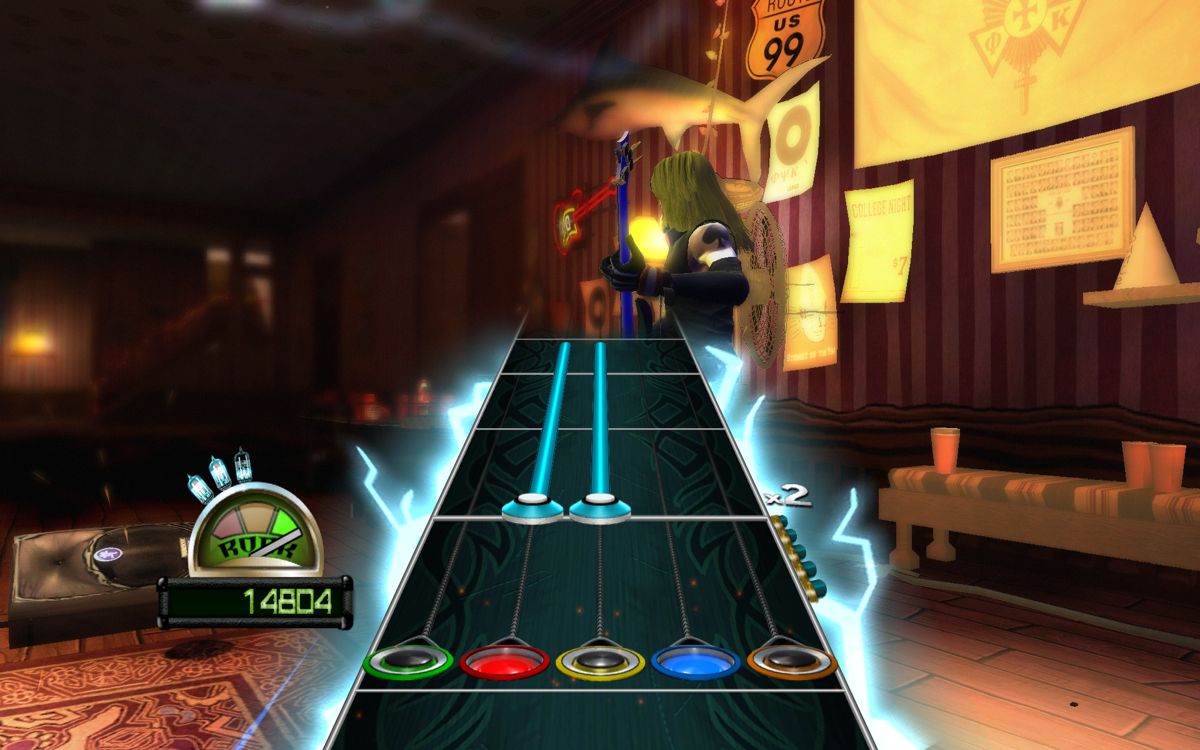 Guitar Hero: World Tour (Windows) screenshot: Star power is active!