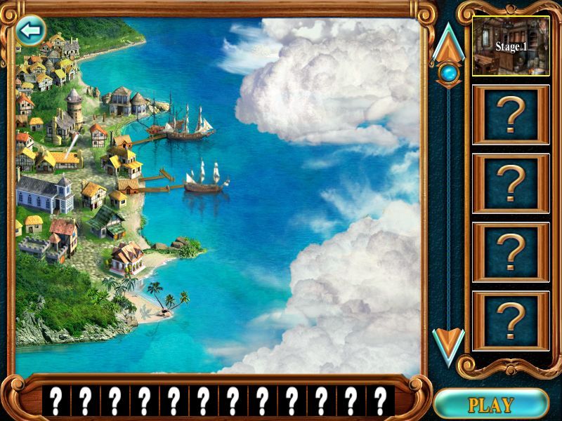 Pirateville (Windows) screenshot: The village of the pirates.