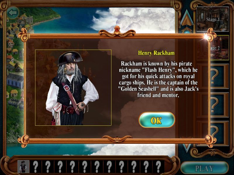 Pirateville (Windows) screenshot: Details of a shipmate.