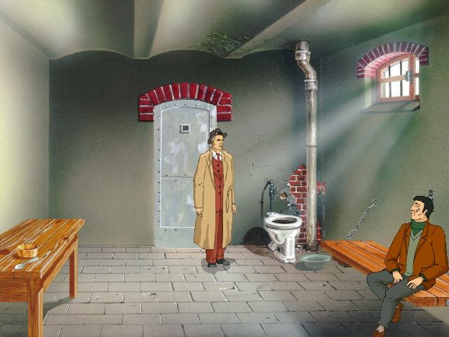 Jack Orlando: A Cinematic Adventure (DOS) screenshot: In jail after wrong answers