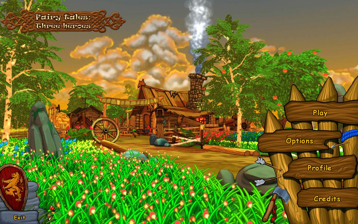 Fairy Tales: Three Heroes (Windows) screenshot: Main Menu