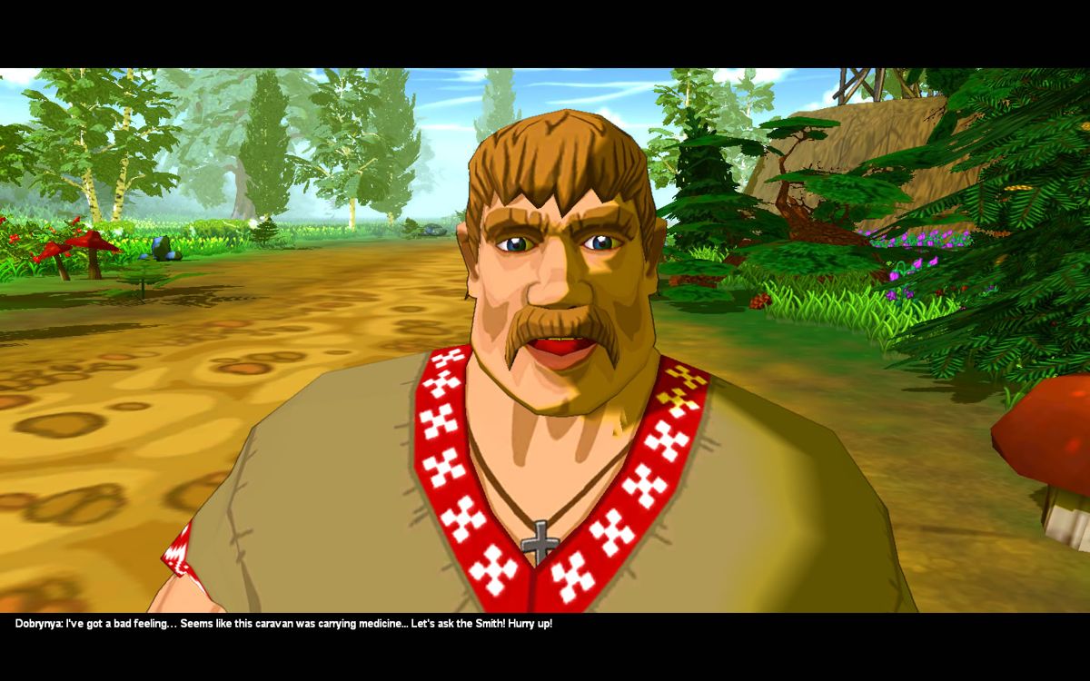 Fairy Tales: Three Heroes (Windows) screenshot: Close-up of Dobrynya