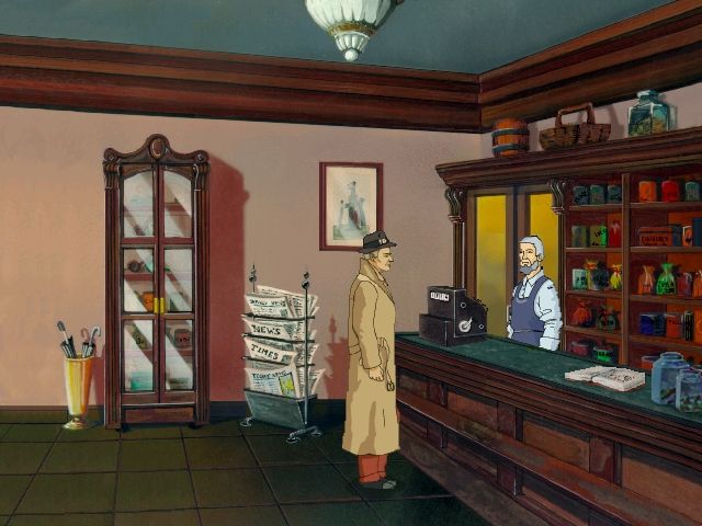 Jack Orlando: A Cinematic Adventure (DOS) screenshot: Charles' shop