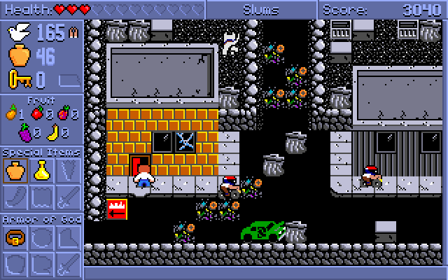 Spiritual Warfare (DOS) screenshot: In the Slums