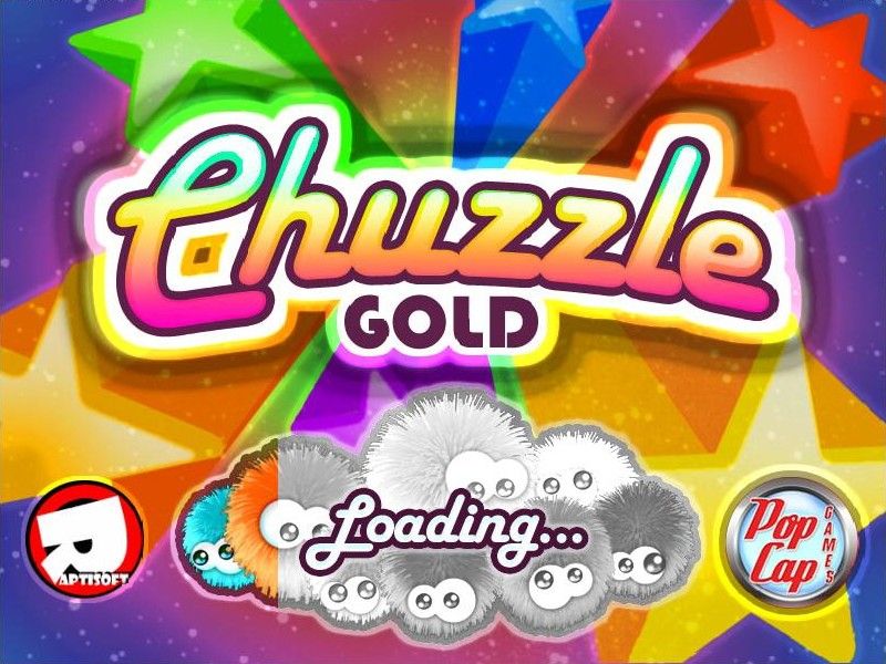 Chuzzle: Deluxe (Windows) screenshot: Loading screen (as <i>Chuzzle Gold</i>)