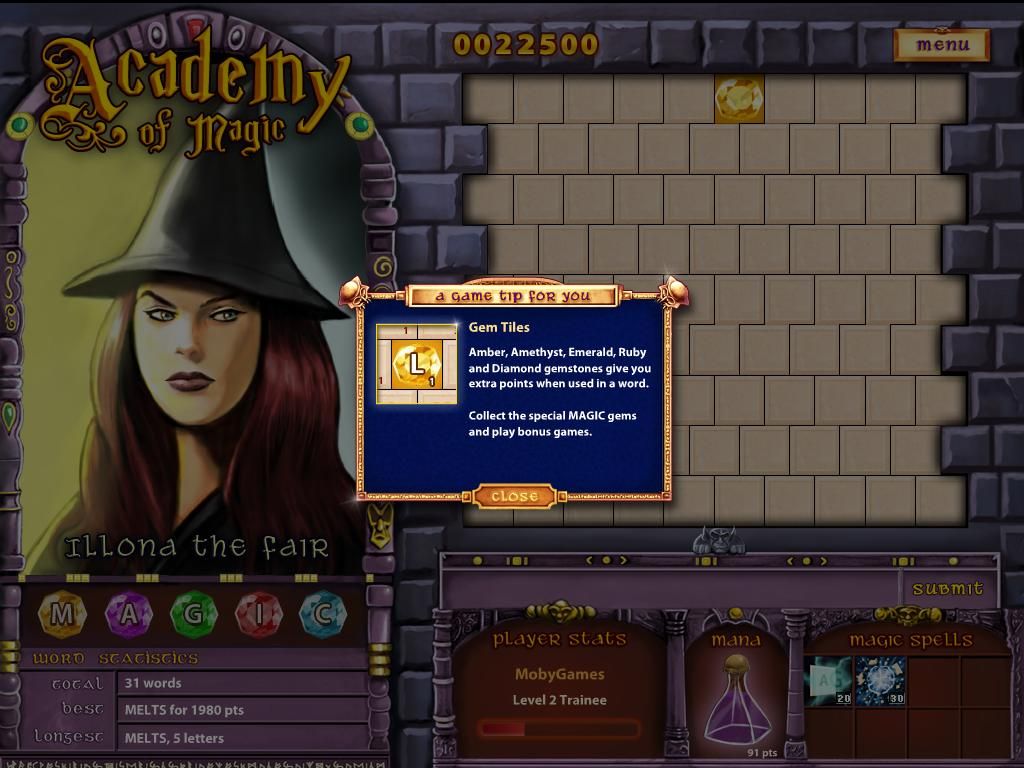 Screenshot of Academy of Magic: Word Spells (Windows, 2005) - MobyGames