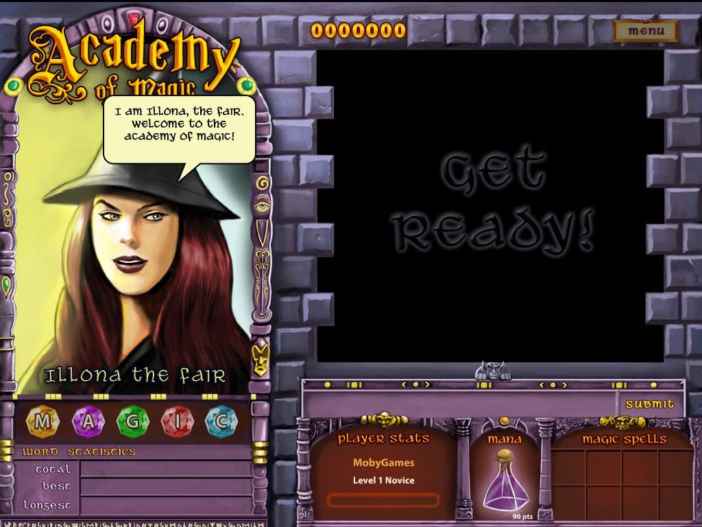 Academy of Magic: Word Spells (Windows) screenshot: Get ready for level 1