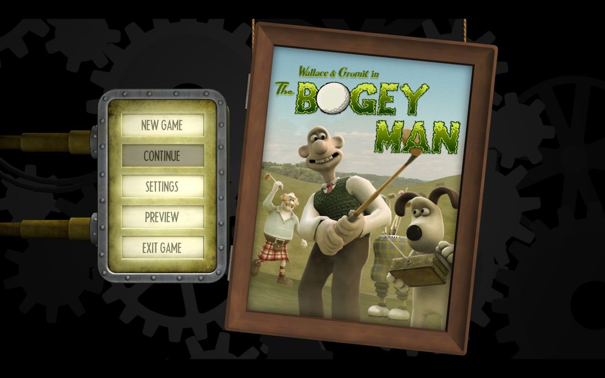 Wallace & Gromit in The Bogey Man (Windows) screenshot: Main Menu