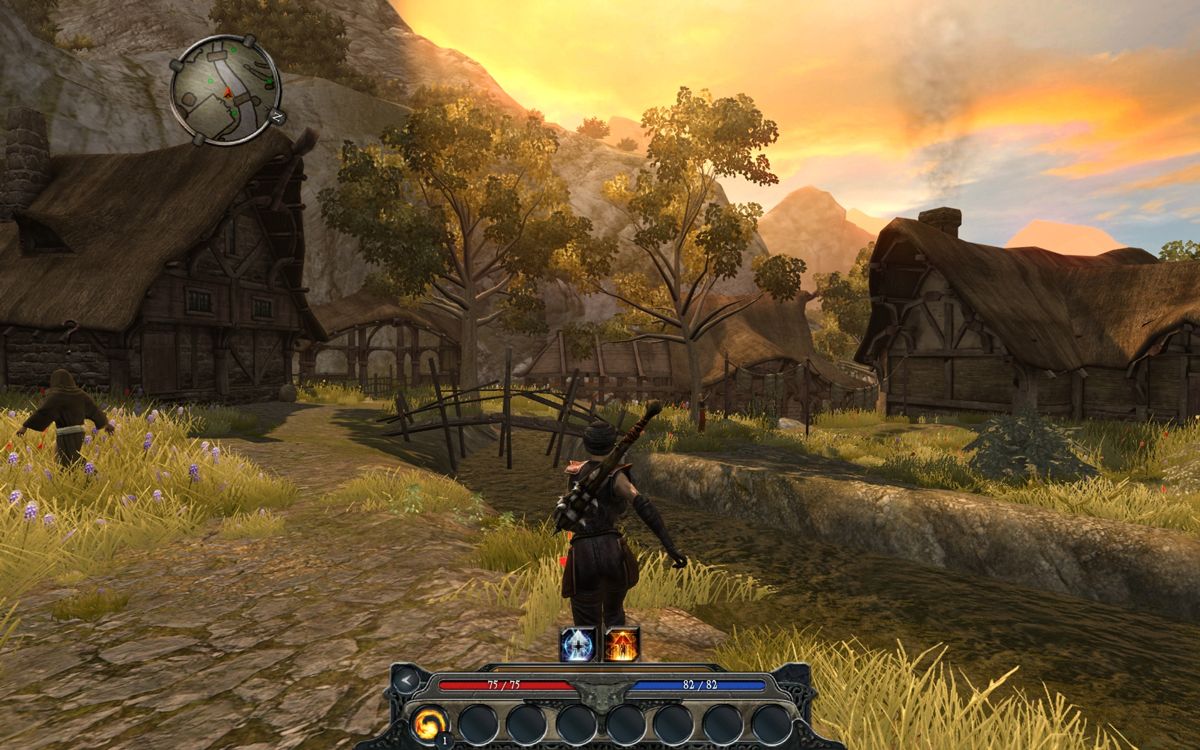 Divinity II: Ego Draconis (Windows) screenshot: The first village on your journey is a bit small