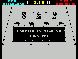 Cyberball (ZX Spectrum) screenshot: Kick Off