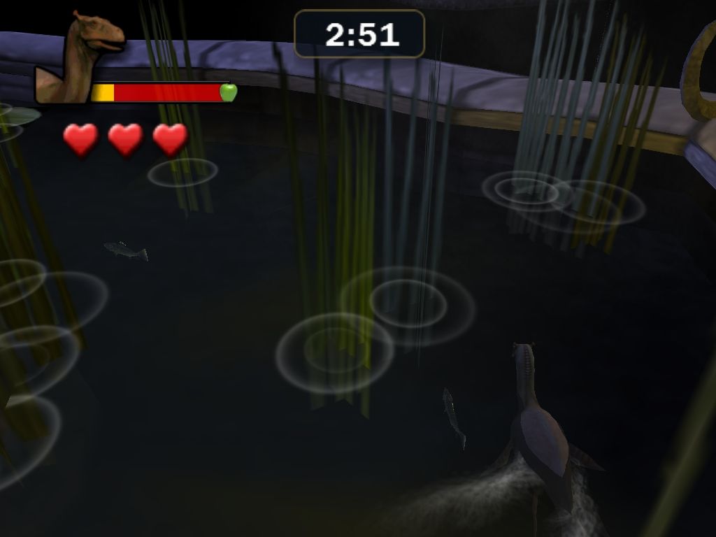 The Water Horse: Legend of the Deep (Windows) screenshot: Swimming around in circles eating fish.