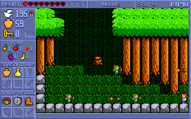 Spiritual Warfare (DOS) screenshot: In the Woods