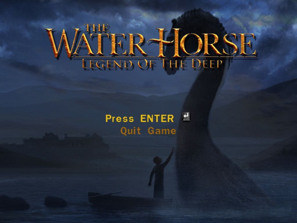 The Water Horse: Legend of the Deep (Windows) screenshot: A very sparse menu.