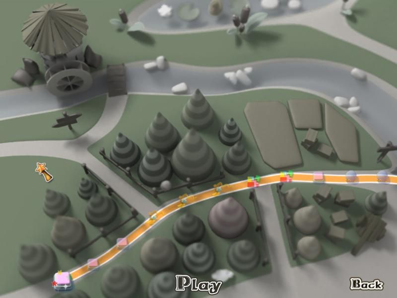 Color Trail (Windows) screenshot: The area map