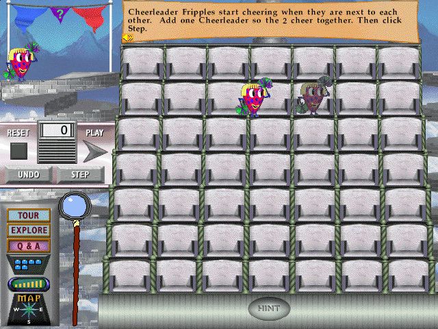 Thinkin' Things: Sky Island Mysteries (Windows) screenshot: At Stadium Isle