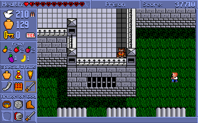 Spiritual Warfare (DOS) screenshot: At the Prison