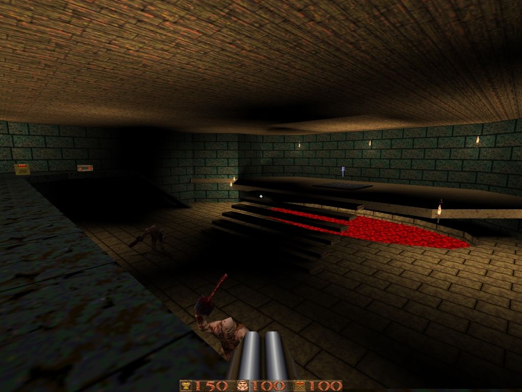 Aftershock for Quake (Windows) screenshot: e2m4: Entering Jonlevel.