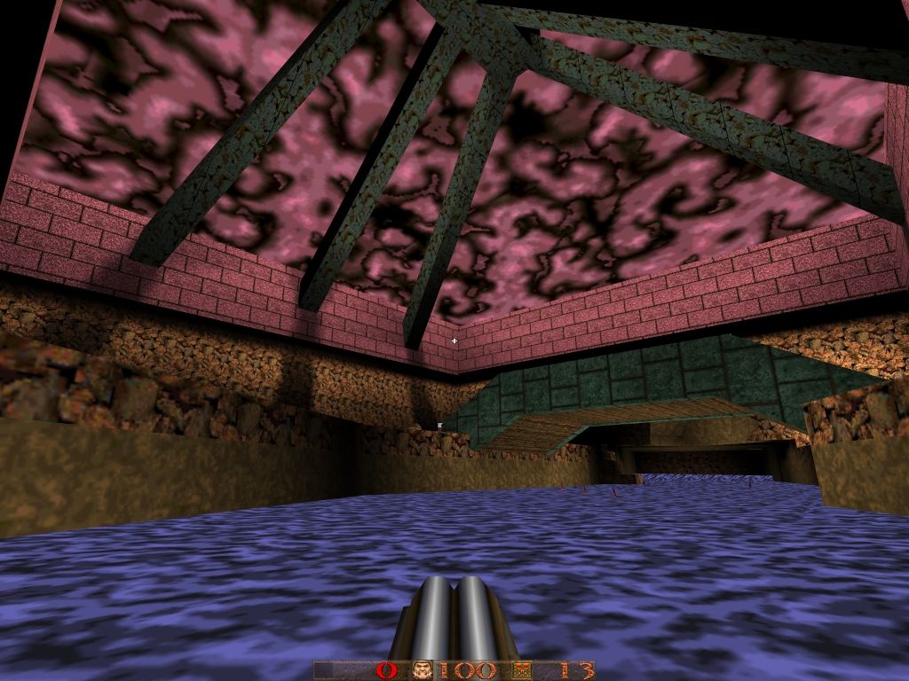 Aftershock for Quake (Windows) screenshot: e3m3: The River.