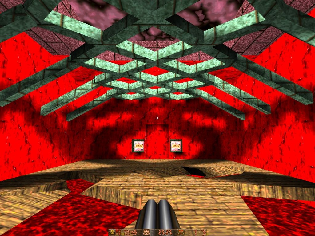 Aftershock for Quake (Windows) screenshot: e3m4: The Red Room.