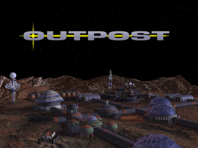 Outpost (Windows 16-bit) screenshot: Title screen