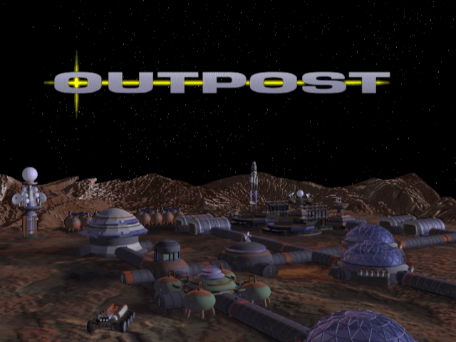 Outpost (Windows 3.x) screenshot: Title screen