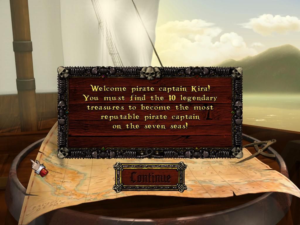 Caribbean Pirate Quest (Windows) screenshot: Starting the regular game.
