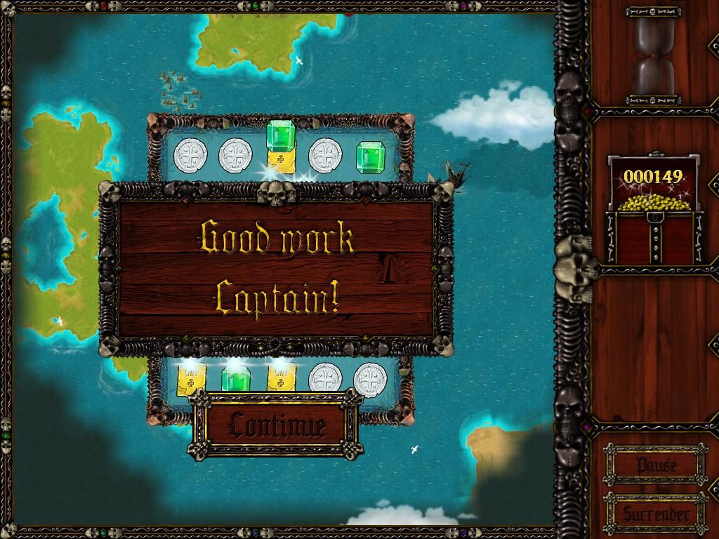 Caribbean Pirate Quest (Windows) screenshot: Gos work, Captain. We found a clue to more treasure.