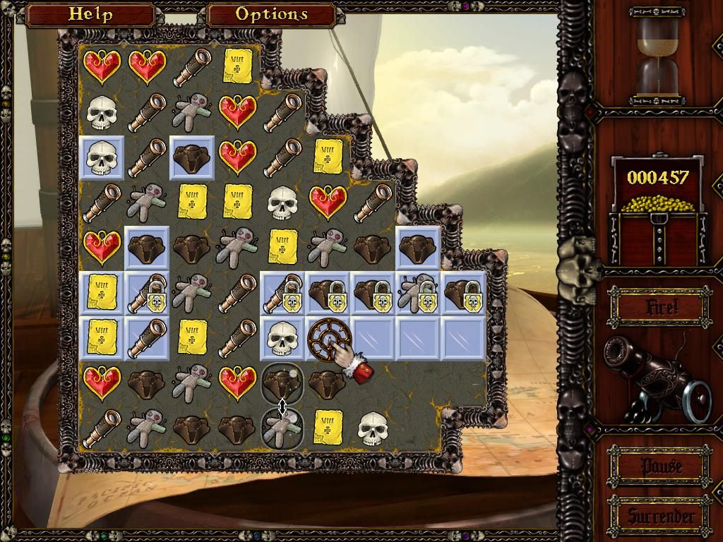 Caribbean Pirate Quest (Windows) screenshot: Using the cannon.