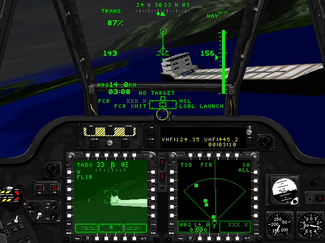 Jane's Combat Simulations: Longbow - Gold (Windows) screenshot: Panama ship with 3Dfx!