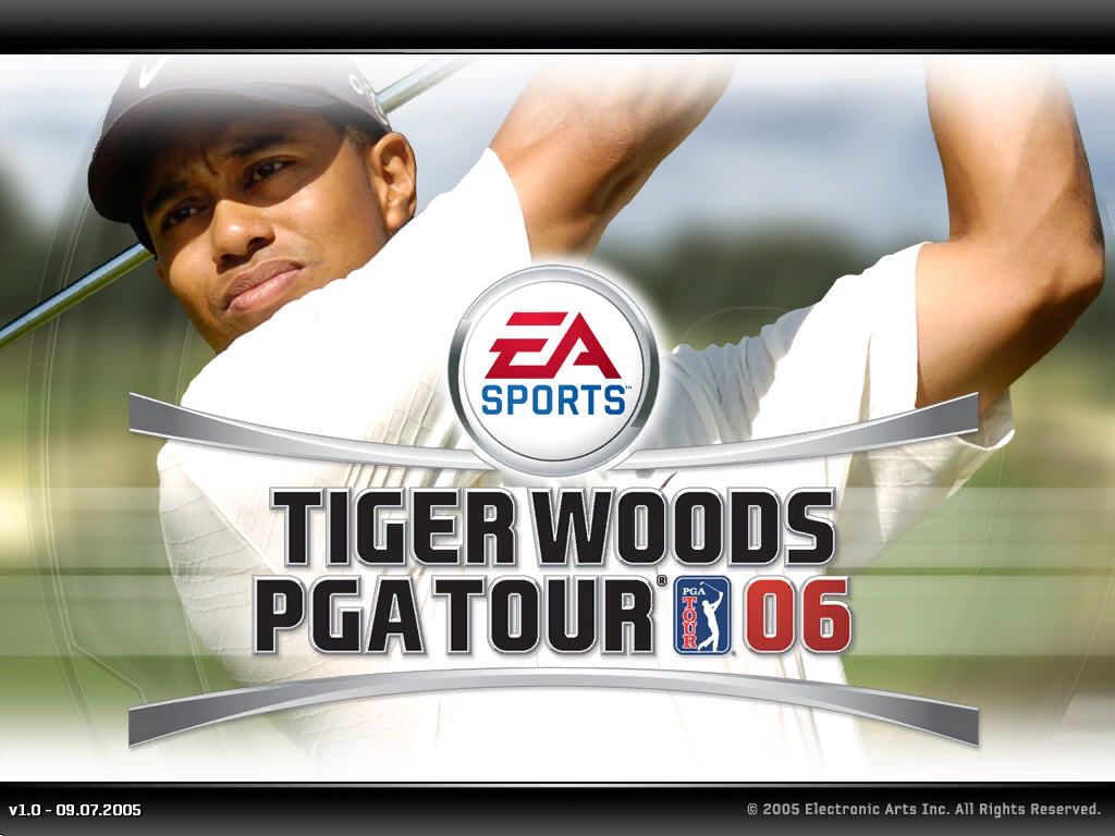 Tiger Woods PGA Tour 06 (Windows) screenshot: Title screen