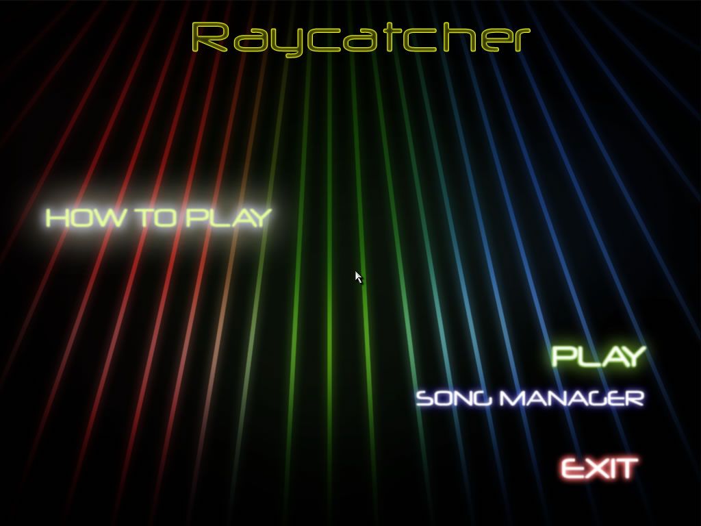 Raycatcher (Windows) screenshot: Main menu