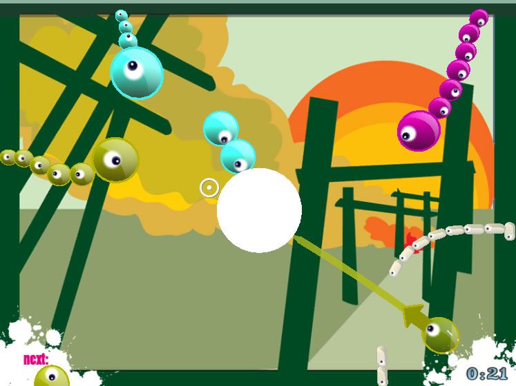 Splume (Browser) screenshot: This level requires a strategical approach.