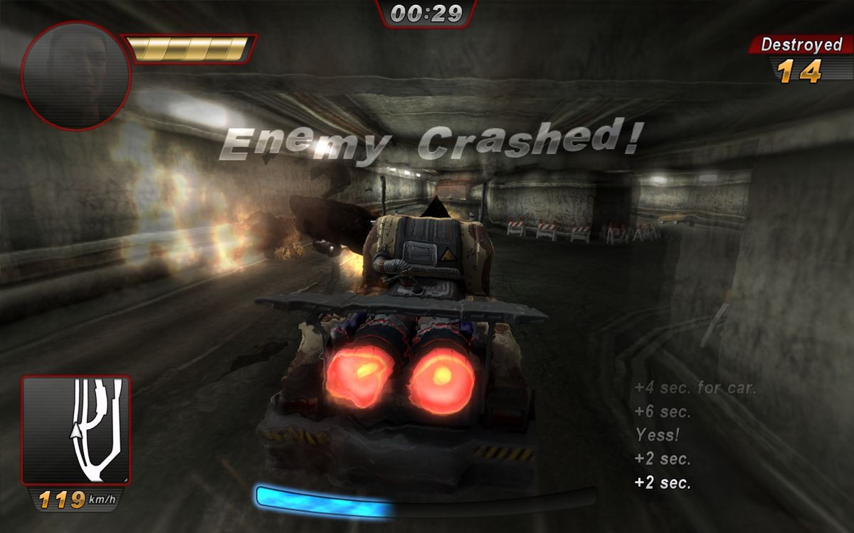 Gear Grinder (Windows) screenshot: Full frontal collision.