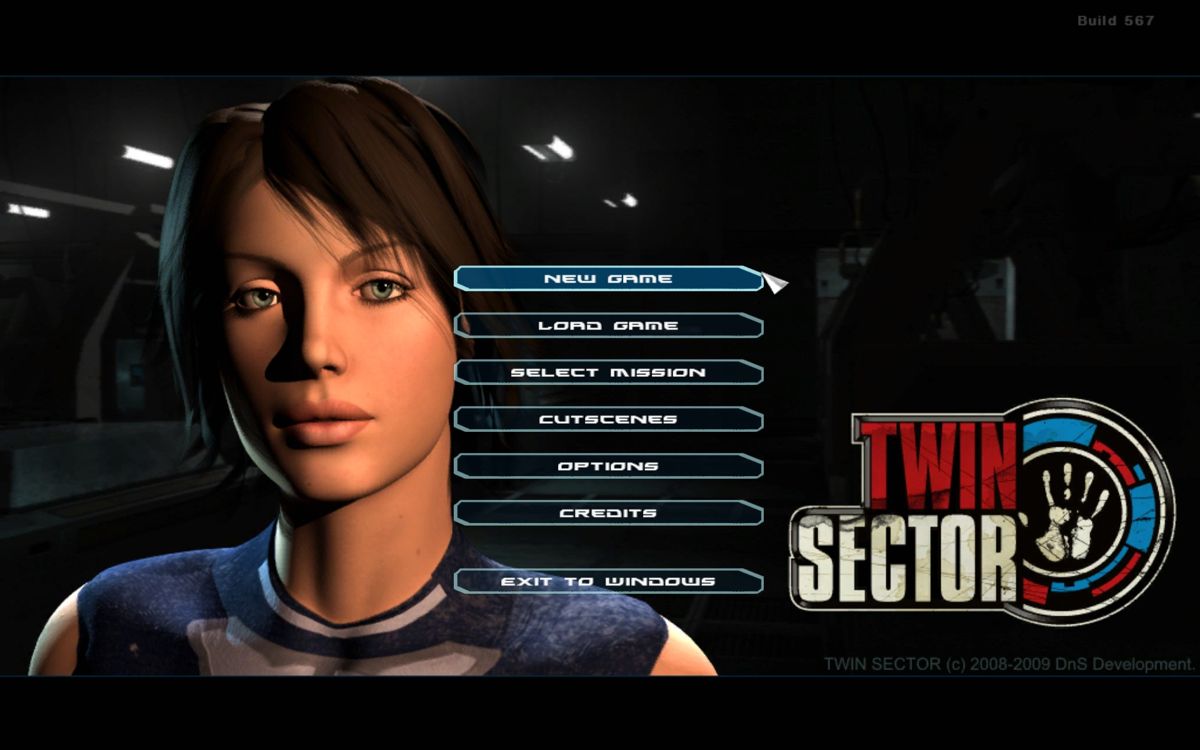 Twin Sector (Windows) screenshot: Main Menu