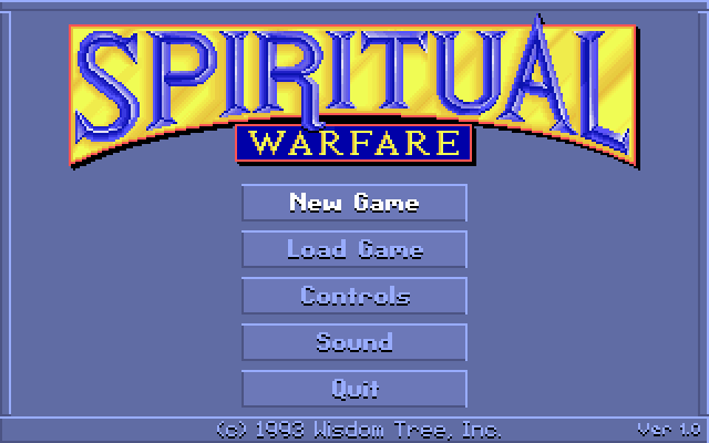Spiritual Warfare (DOS) screenshot: Title screen