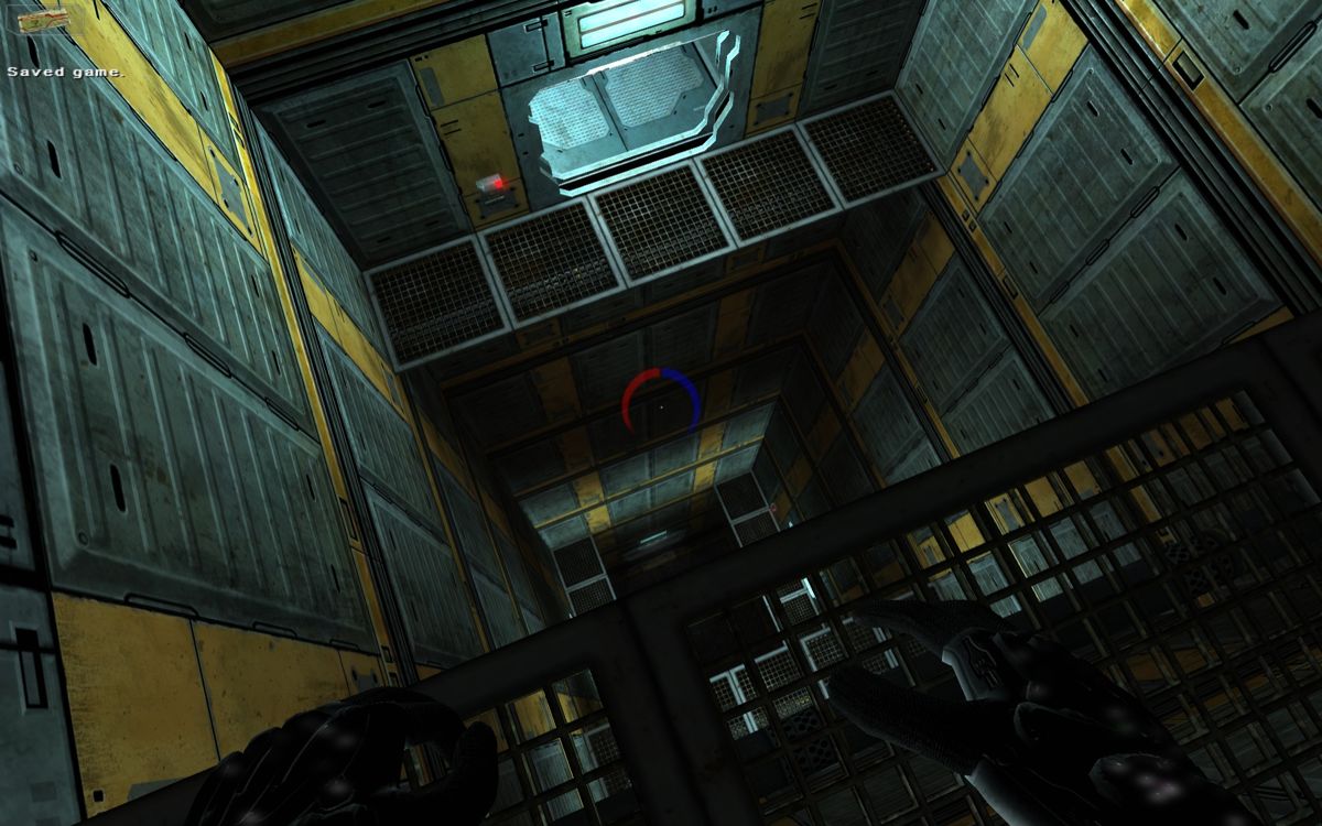 Twin Sector (Windows) screenshot: Someone call the architect of this place - he forgot the stairs!