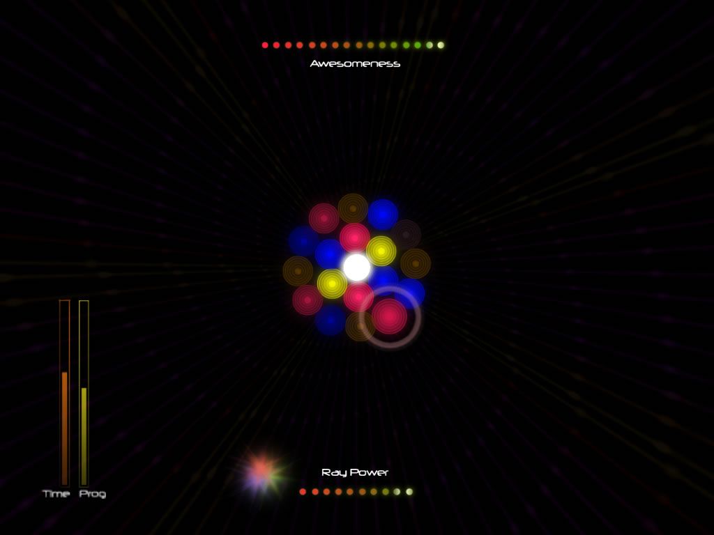 Raycatcher (Windows) screenshot: A coloured ray
