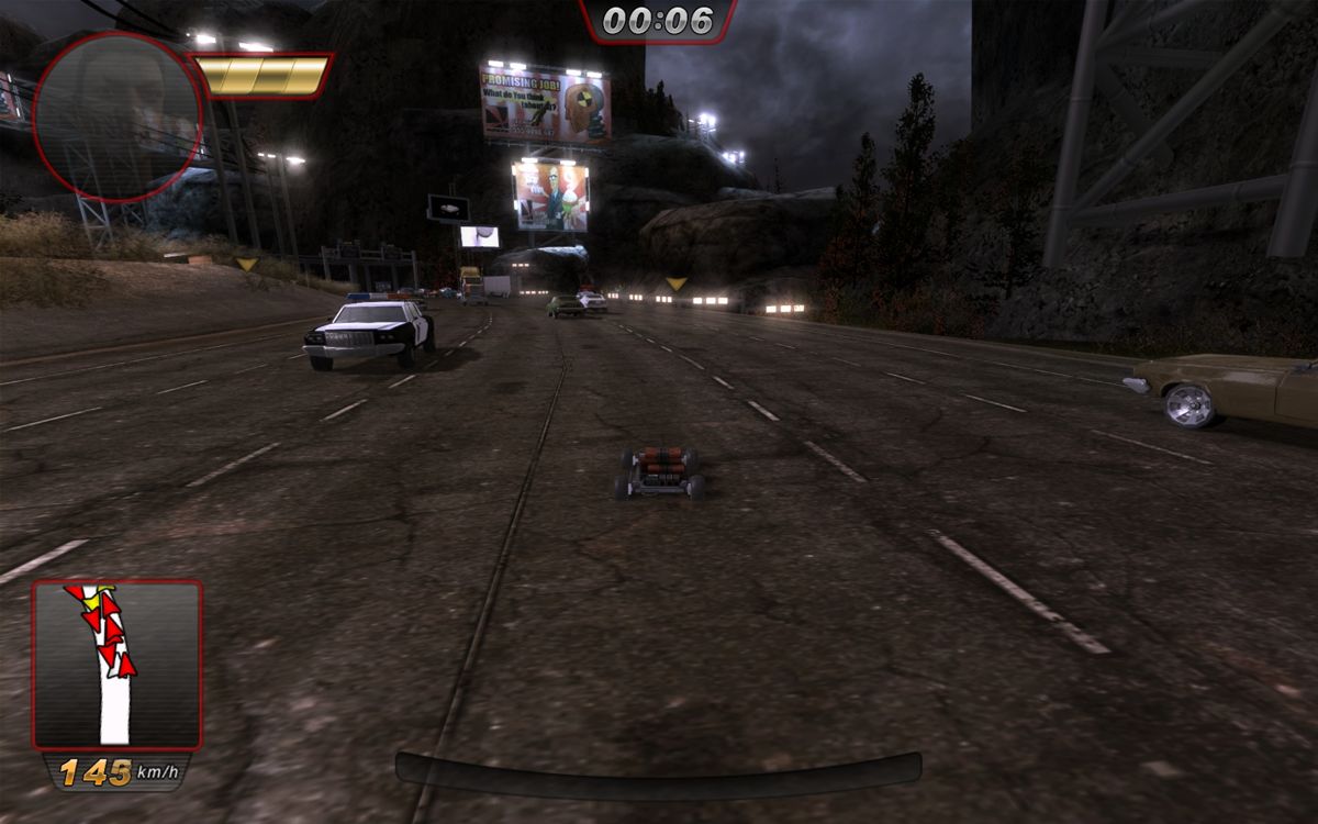 Gear Grinder (Windows) screenshot: A little driveable bomb.