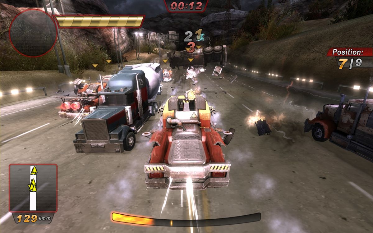 Gear Grinder (Windows) screenshot: That's what I call a race!